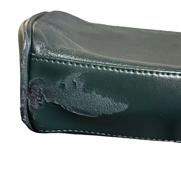 Giani Bernini Dark Green Pebbled Leather Small Crossbody Purse Shoulder Bag - Picture 9 of 12